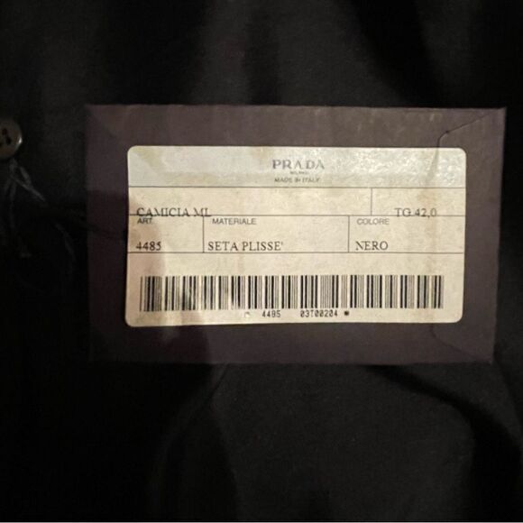 Prada size 42 Italian NWT silk top - Picture 3 of 8